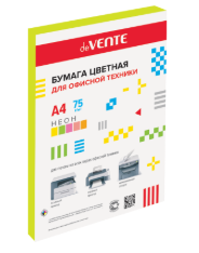 Бумага цветная для офисной техники 'deVENTE. Neon' A4 100 л, 75 г;м², Неон желтый, 2072502